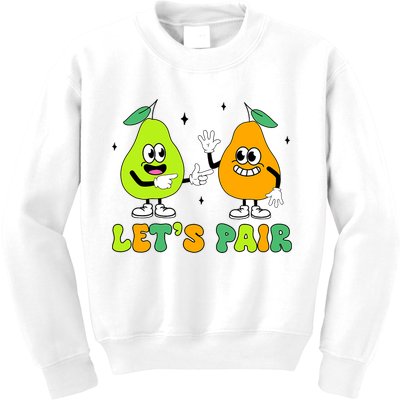 ABA Funny Behavior Analyst Therapist Let's Pair RBT  Kids Sweatshirt