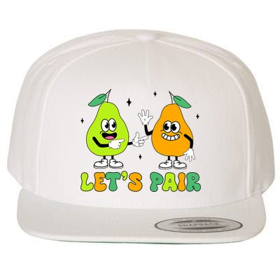 ABA Funny Behavior Analyst Therapist Let's Pair RBT  Wool Snapback Cap