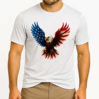 American Flag Bald Eagle Patriotic Eagle 4th Of July USA  Cooling Performance Crew T-Shirt