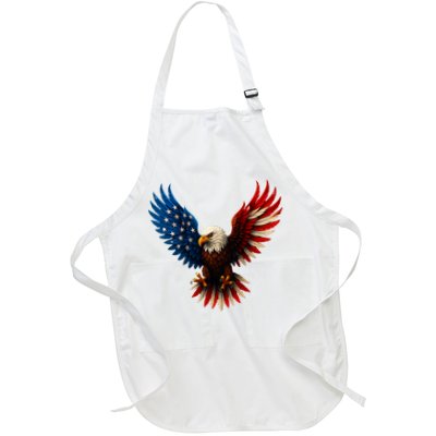 American Flag Bald Eagle Patriotic Eagle 4th Of July USA  Apron