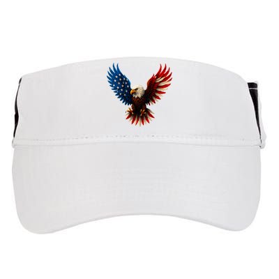 American Flag Bald Eagle Patriotic Eagle 4th Of July USA  Adult Drive Performance Visor