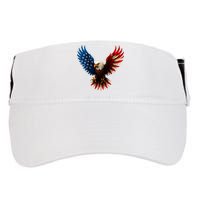 American Flag Bald Eagle Patriotic Eagle 4th Of July USA  Adult Drive Performance Visor