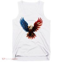 American Flag Bald Eagle Patriotic Eagle 4th Of July USA  Tank Top