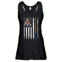 American Flag Billiard Vintage Pool Player Men Women Ladies Essential Flowy Tank