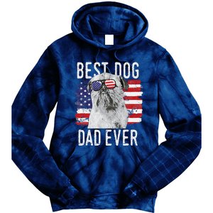 American Flag Best Dog Dad Ever Brussels Griffon Usa Tie Dye Hoodie