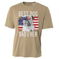 American Flag Best Dog Dad Ever Brussels Griffon Usa Cooling Performance Crew T-Shirt