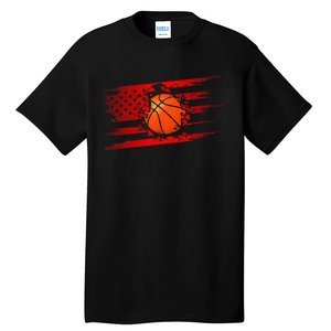 American Flag Basketball Apparel Basketball Tall T-Shirt