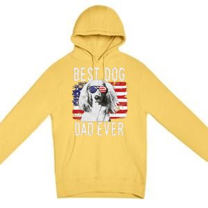 American Flag Best Dog Dad Ever Dachshund Usa Premium Pullover Hoodie