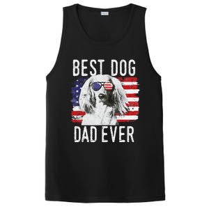 American Flag Best Dog Dad Ever Dachshund Usa PosiCharge Competitor Tank