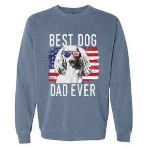 American Flag Best Dog Dad Ever Dachshund Usa Garment-Dyed Sweatshirt