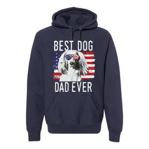 American Flag Best Dog Dad Ever Dachshund Usa Premium Hoodie