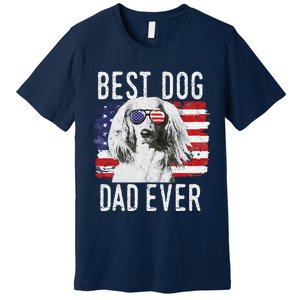 American Flag Best Dog Dad Ever Dachshund Usa Premium T-Shirt