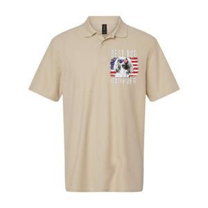 American Flag Best Dog Dad Ever Dachshund Usa Softstyle Adult Sport Polo