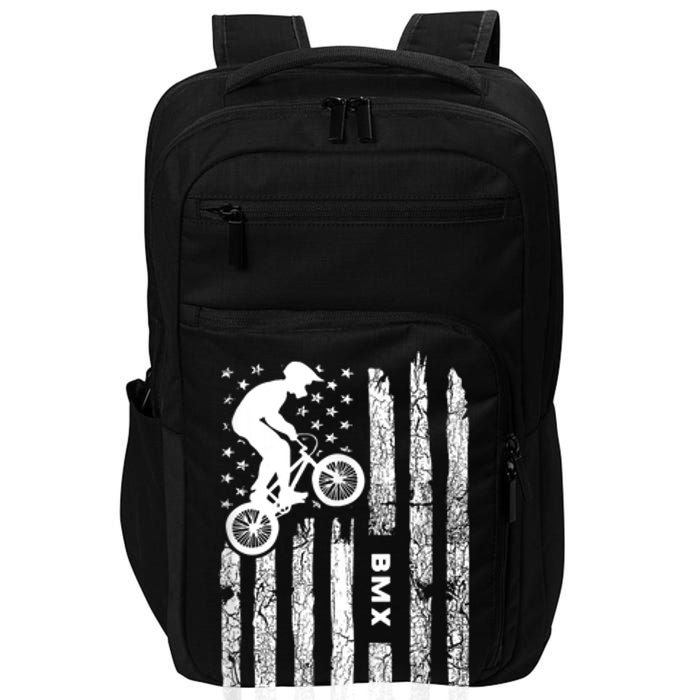 American Flag BMX Clothing BMX Rider Vintage BMX Impact Tech Backpack