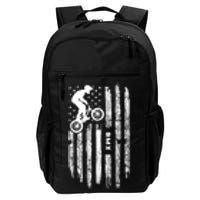 American Flag BMX Clothing BMX Rider Vintage BMX Daily Commute Backpack