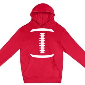 American Football Ball Costume Lace Up Thanksgiving Football Premium Pullover Hoodie