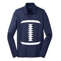 American Football Ball Costume Lace Up Thanksgiving Football Silk Touch Performance Long Sleeve Polo