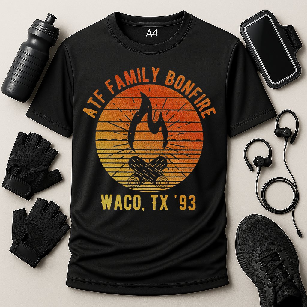 Atf Family Bonfire Waco Tx 93 Waco Siege Branch Davidians Performance Shirt