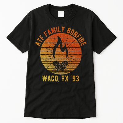 Atf Family Bonfire Waco Tx 93 Waco Siege Branch Davidians Tall T-Shirt