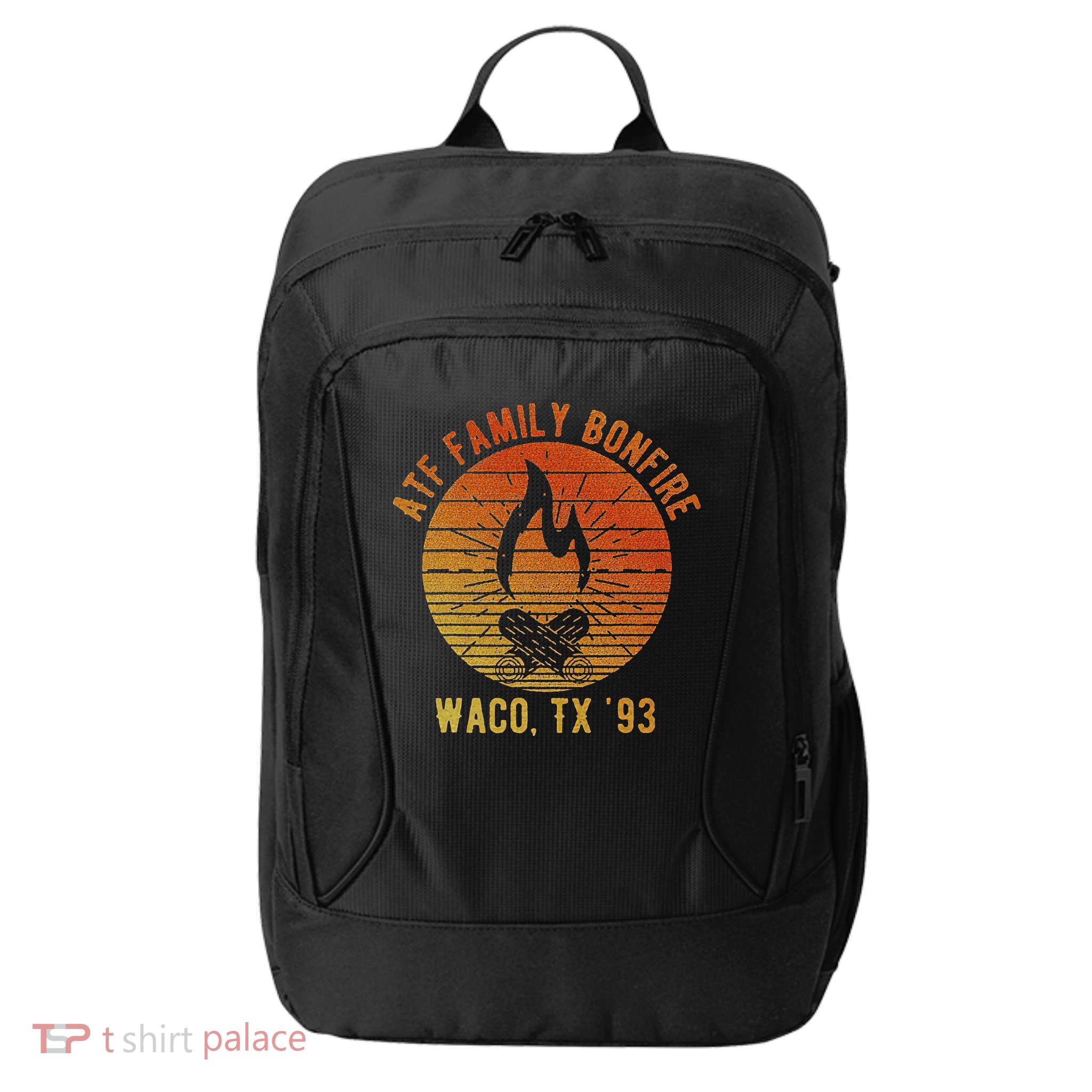 Atf Family Bonfire Waco Tx 93 Waco Siege Branch Davidians City Backpack
