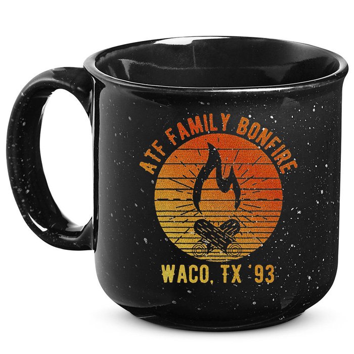 Atf Family Bonfire Waco Tx 93 Waco Siege Branch Davidians 15oz Campfire Ceramic Mug