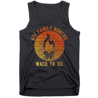 Atf Family Bonfire Waco Tx 93 Waco Siege Branch Davidians Tank Top