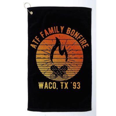 Atf Family Bonfire Waco Tx 93 Waco Siege Branch Davidians Golf Towel