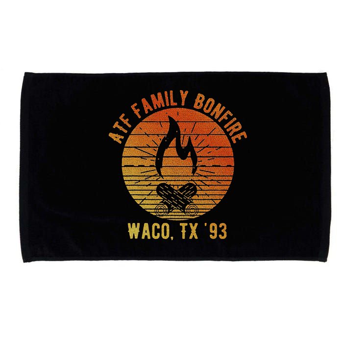 Atf Family Bonfire Waco Tx 93 Waco Siege Branch Davidians Microfiber Hand Towel