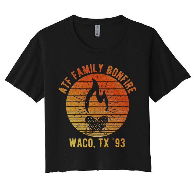 Atf Family Bonfire Waco Tx 93 Waco Siege Branch Davidians Crop Top