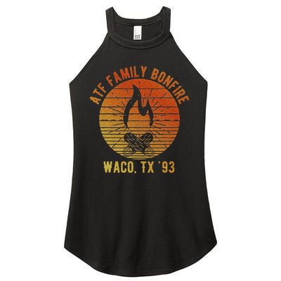Atf Family Bonfire Waco Tx 93 Waco Siege Branch Davidians Women's Perfect Tri Rocker Tank