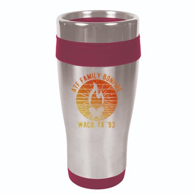 Atf Family Bonfire Waco Tx 93 Waco Siege Branch Davidians 16oz Travel Tumbler