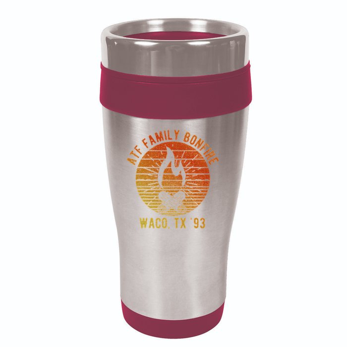 Atf Family Bonfire Waco Tx 93 Waco Siege Branch Davidians 16oz Travel Tumbler