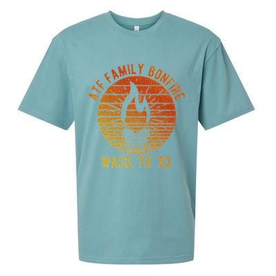 Atf Family Bonfire Waco Tx 93 Waco Siege Branch Davidians Sueded Cloud Jersey T-Shirt