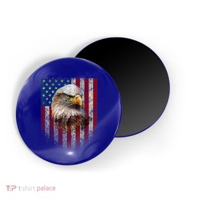 American Flag Bald Eagle Patriotic Red White Blue Magnet