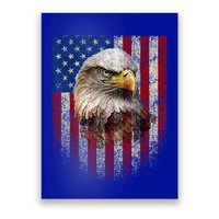 American Flag Bald Eagle Patriotic Red White Blue Poster