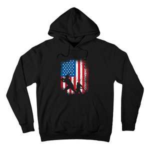 American flag baseball design USA flag baseball Hoodie