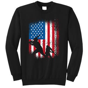 American flag baseball design USA flag baseball Sweatshirt