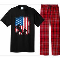 American flag baseball design USA flag baseball Pajama Set