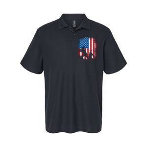 American flag baseball design USA flag baseball Softstyle Adult Sport Polo