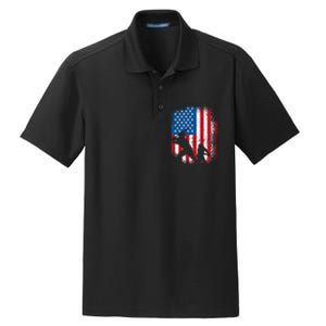 American flag baseball design USA flag baseball Dry Zone Grid Polo