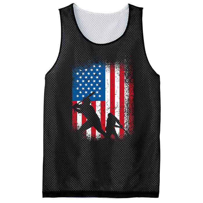 American flag baseball design USA flag baseball Mesh Reversible Basketball Jersey Tank