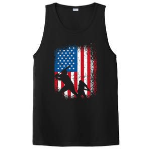 American flag baseball design USA flag baseball PosiCharge Competitor Tank