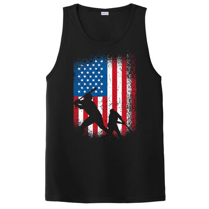 American flag baseball design USA flag baseball PosiCharge Competitor Tank