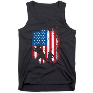 American flag baseball design USA flag baseball Tank Top