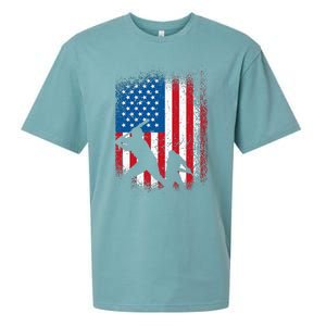 American flag baseball design USA flag baseball Sueded Cloud Jersey T-Shirt