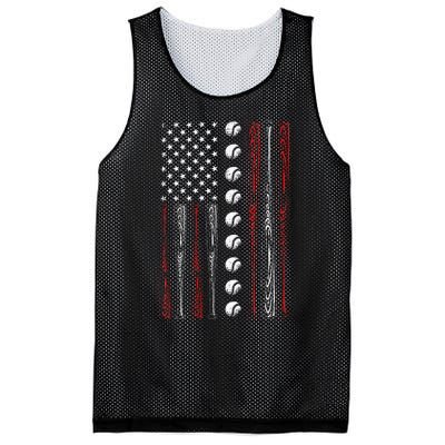 American Flag Baseball Red White Blue 4th Of July Mesh Reversible Basketball Jersey Tank