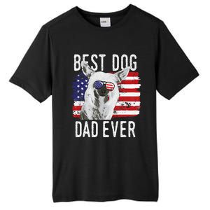 American Flag Best Dog Dad Ever Chinese Crested Usa Tall Fusion ChromaSoft Performance T-Shirt