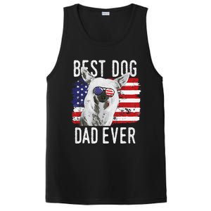 American Flag Best Dog Dad Ever Chinese Crested Usa PosiCharge Competitor Tank