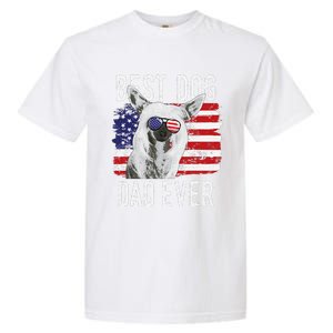 American Flag Best Dog Dad Ever Chinese Crested Usa Garment-Dyed Heavyweight T-Shirt