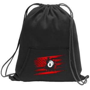 American Flag Billiards Apparel Billiards Sweatshirt Cinch Pack Bag